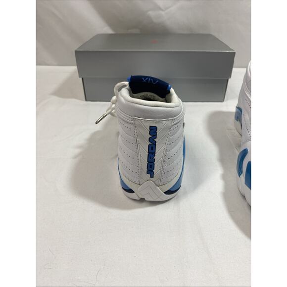 Nike Air Jordan 14 XIV Low '99 136019-101 Obsidian-Columbia Blue Size 12 NEW - Picture 7 of 13